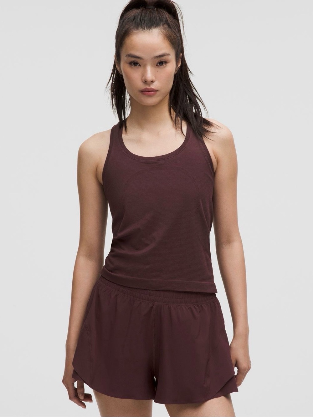 NWT Lululemon Swiftly Tech Racerback Tank Top 2.0 Gdnight Plum Color Size 8
